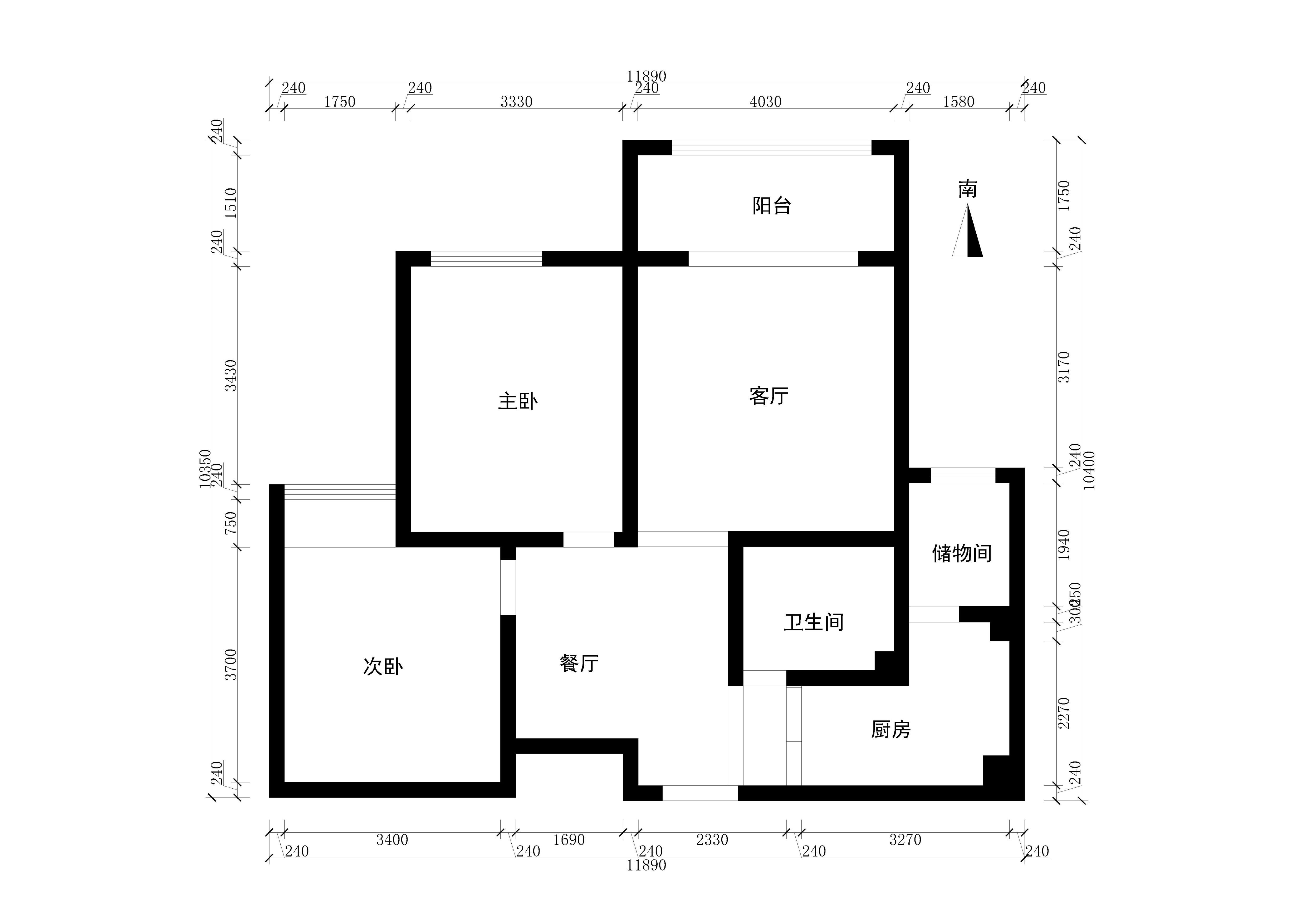 手绘原始户型图图片